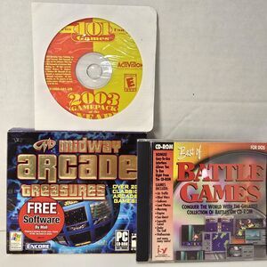 PC Gaming Classic Arcade, Puzzle, Card, Battle Games & More 1996, 2003, & 2005